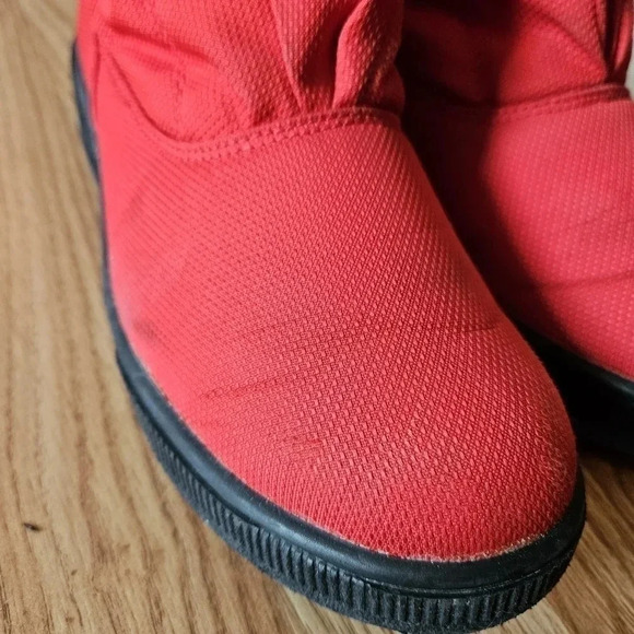 Olang Quilted Padded Winter Snow Ankle Boots Cherry Red Size 39. - Picture 9 of 14